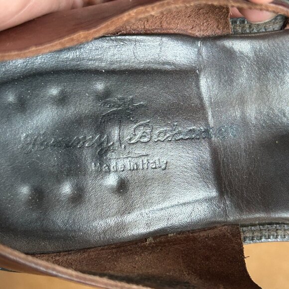 Leather Fisherman Sandals Brown Resort Vacation Italy Made women 9 Tommy Bahama - Picture 10 of 13